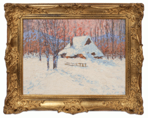 Władysław Mandziej “Winter landscape”