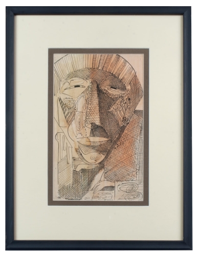 Bogdan Solle “Portrait”, antique Warsaw, antique paintings, Galeria Żak, art, antiques