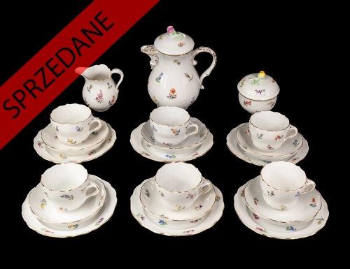 Serwis kawowy, Miśnia, XX w.
, antyki Warszawa, skup antyków, porcelana, stara porcelana, Galeria Żak