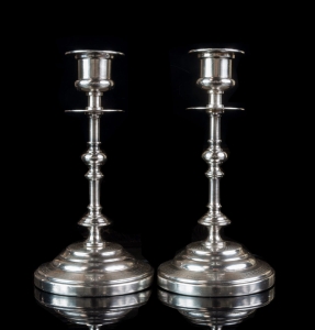 Candlesticks, Andrzej Bolesław Schiffers, Warsaw, circa 1900 