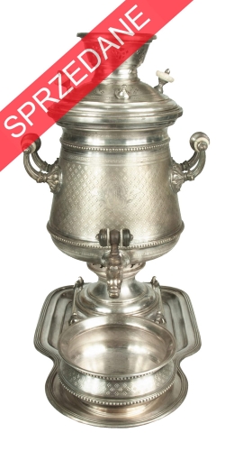 Samowar, Norblin, Warszawa, po 1896 r. , srebra, stare srebra, platery, Galeria żak, skup antyków, antyki Warszawa