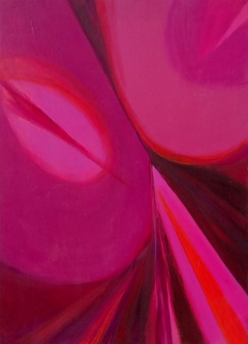 Monika Piwowarska "Głębia", sztuka abstrakcyjna, Henryk Stażewski, awangarda, abstrakcja geometryczna, malarstwo aukcyjne