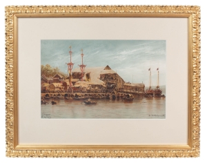 Eduard Hildebrandt "Macao Theatre Sing Song" 1864 