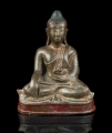 Buddha Bhumisparsha Mudra, Burma, 1852-1948, antique Warsaw, antique home decorations, Galeria Żak, art, asian, oriental, bronze sculpture