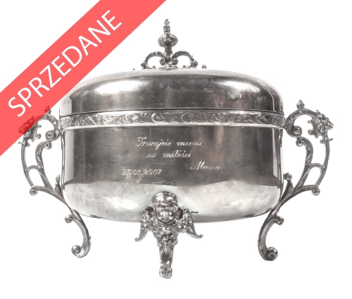 Cukiernica, Hefra, Warszawa, II poł. XX w., srebra, stare srebra, platery, Galeria żak, skup antyków, antyki Warszawa