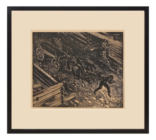 Edmund Bartłomiejczyk "On the field", 1933, antique Warsaw, antique paintings, Galeria Żak, art, antiques