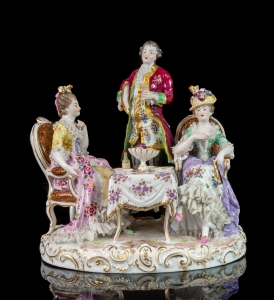 Przy stole, Choisy le Roi, Francja 1786-1886