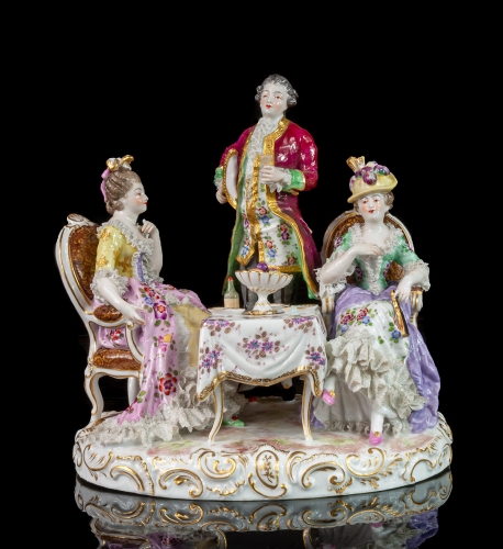 Przy stole, Choisy le Roi, Francja 1786-1886