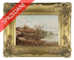 Franciszek Wastkowski "Pejzaż wiejski", 1877 r.