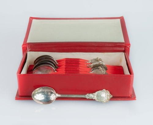 Spoons, Poland, Poznań, Rytosztuka, circa 1975 
, antique Warsaw, silver, old silver, Galeria Żak, art, antiques