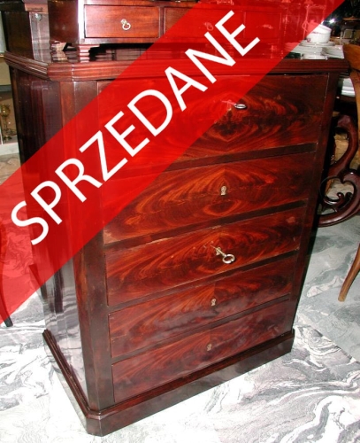 Komoda, Biedermeier, ok. 1830 r.,antyki, antyki Warszawa, stylowe meble, antyczne meble