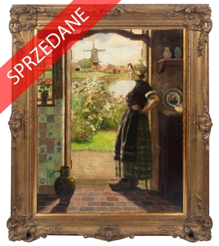 Emma von Müller “Holenderka” 
, antyki Warszawa, skup antyków, dawne malarstwo, malarstwo aukcyjne, malarstwo polskie, Galeria Żak