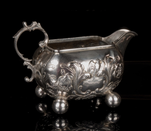 Milk jug, M. T. Wetzlar, Germany, Munich, early 20th century , antique Warsaw, silver, old silver, Galeria Żak, art, antiques