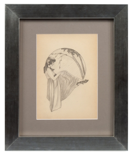 Stefan Norblin “Thoughtful”, antique Warsaw, antique paintings, Galeria Żak, art, antiques