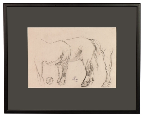 Franciszek Starowieyski “Horses”, 1994 , antique Warsaw, antique paintings, Galeria Żak, art, antiques