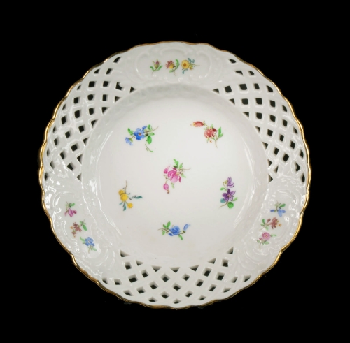 Saucer, Meissen, 3rd quarter of the 20th century, antique Warsaw, antique porcelain, old porcelain, Galeria Żak, art, antiques
