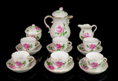 Coffee service, Meissen, half of the 20th century, antique Warsaw, antique porcelain, old porcelain, Galeria Żak, art, antiques