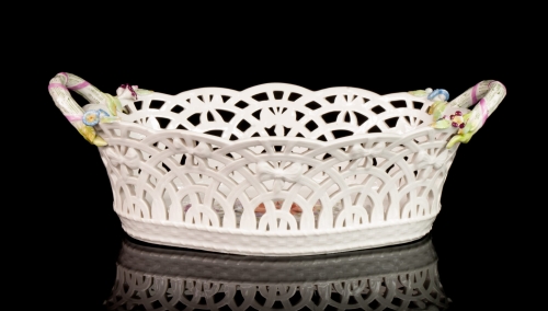 Basket, KPM, Berlin, early 20th century, antique Warsaw, antique porcelain, old porcelain, Galeria Żak, art, antiques