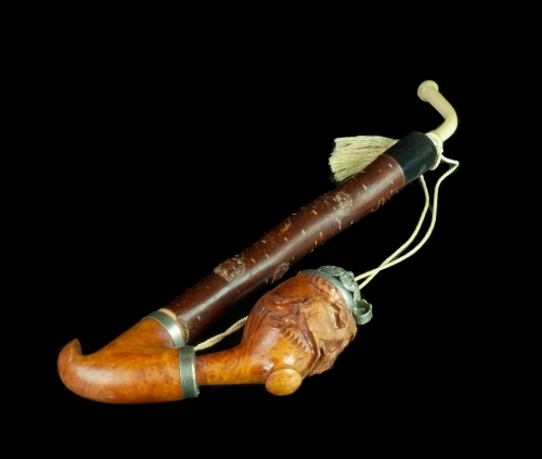 Hunting pipe, 20th century, antique Warsaw, decorative objects, antique home decorations, Galeria Żak, art, antiques