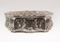 Jewelry box, J.D. Schleissner & Söhne, Hanau, Germany, early 20th century, antique Warsaw, silver, old silver, Galeria Żak, art, antiques