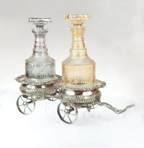 Double decanter carriage, England, second half of 19th century 