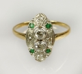 Emeralds and diamonds ring
, antique Warsaw, jewelry, old jewelry, Galeria Żak, art, antiques