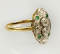 Emeralds and diamonds ring
, antique Warsaw, jewelry, old jewelry, Galeria Żak, art, antiques