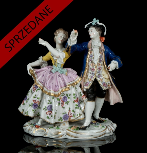 Grupa figuralna, Królewska Manufaktura Porcelany, Wiedeń, XIX w., antyki, Galeria Żak, stara porcelana, porcelana, antyki Warszawa