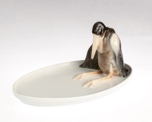 Wizytownik z marabutem, Rosenthal, Josef Fischer, ok. 1920 r.