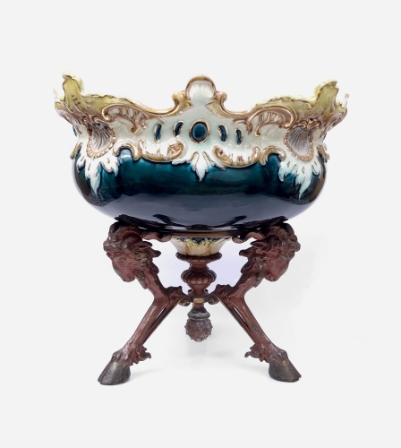 Eclectic jardiniere, late 19th century , antique Warsaw, decorative objects, antique home decorations, Galeria Żak, art, antiques