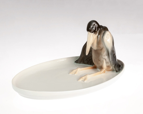 Marabou card holder, Rosenthal, Josef Fischer, circa. 1920, antique Warsaw, antique porcelain, old porcelain, Galeria Żak, art, antiques