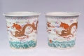 A pair of pots,China, Qing Dynasty, 19th century, antique Warsaw, antique porcelain, old porcelain, Galeria Żak, art, antiques