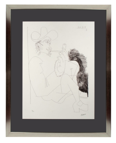 Pablo Picasso “Man with a pipe", antique Warsaw, antique paintings, Galeria Żak, art, antiques