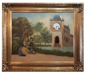 Painting clock, 19th century 