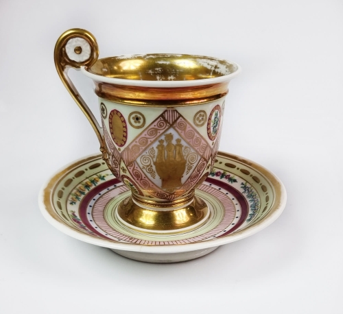 Filiżanka, XIX w. , antyki Warszawa, skup antyków, porcelana, stara porcelana, Galeria Żak