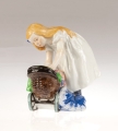 Konrad Hentschel "Girl with doll's pram", Meissen, 20th century, antique Warsaw, antique porcelain, old porcelain, Galeria Żak, art, antiques