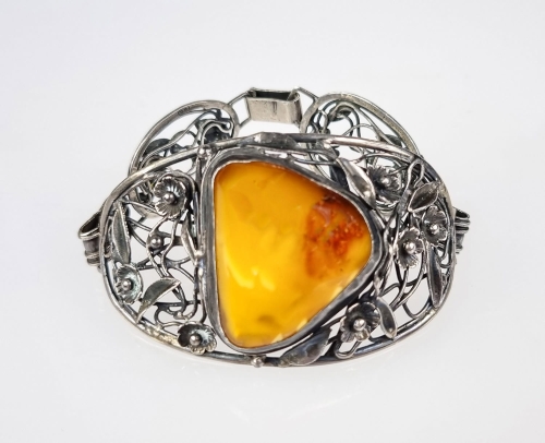Amber bracelet, Poland, Warsaw, 1963-86, antique Warsaw, jewelry, old jewelry, Galeria Żak, art, antiques