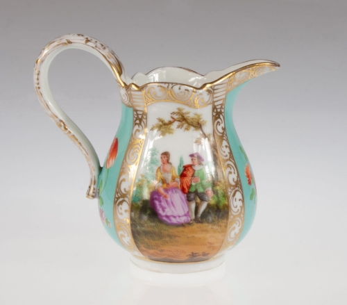 Milk jug, Helena Wolfsohn, Dresden, Germany, circa 1880, antique Warsaw, antique porcelain, old porcelain, Galeria Żak, art, antiques