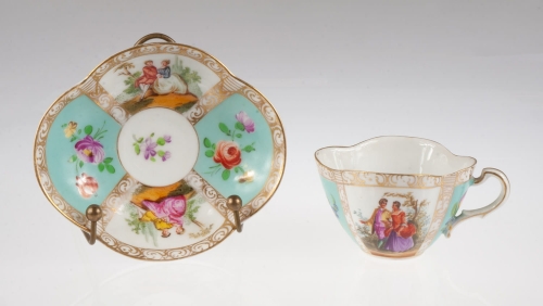 Cup, Helena Wolfsohn, Dresden, Germany, circa 1880, antique Warsaw, antique porcelain, old porcelain, Galeria Żak, art, antiques