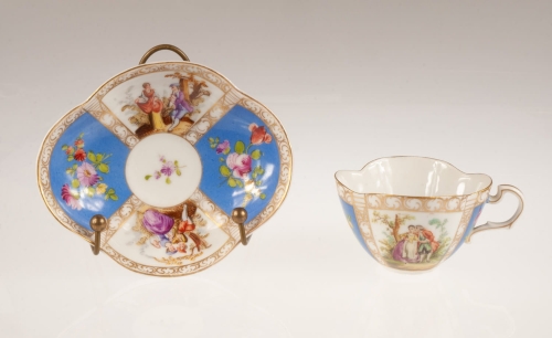 Cup, Helena Wolfsohn, Dresden, Germany, circa 1880, antique Warsaw, antique porcelain, old porcelain, Galeria Żak, art, antiques