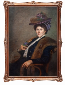 “Lady in hat”, circa 1900 