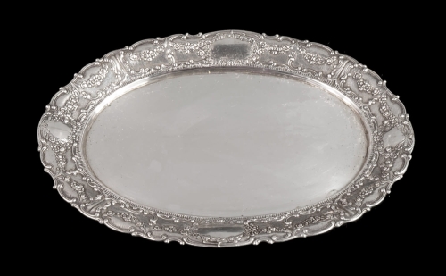 Tray, Germany, early 20th century, antique Warsaw, silver, old silver, Galeria Żak, art, antiques