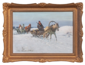 Czesław Wasilewski "On the way to hunting”