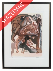 Salvador Dali  “W otchłani, Piekło, z cyklu: Dante, Boska Komedia”