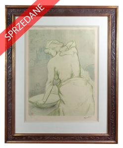 Henri de Toulouse-Lautrec “Myjąca się kobieta”, 1896 r.