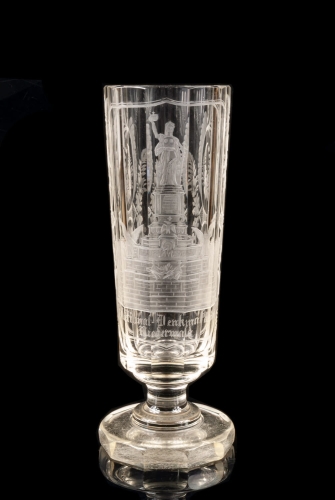 Rummer Niederwald Monument, 19th century, antique Warsaw, antique home decorations, Galeria Żak, art, glass