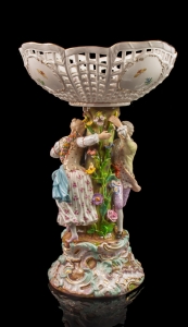 Fruit bowl, Ernst August Leuteritz, Meissen, 19th century