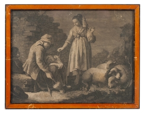 Pellegrino dal Colle “Wool spinning”, late 18th century