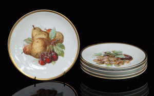 Fruit serving set, Carl Tielsch, Stary Zdrój, Poland, 1925