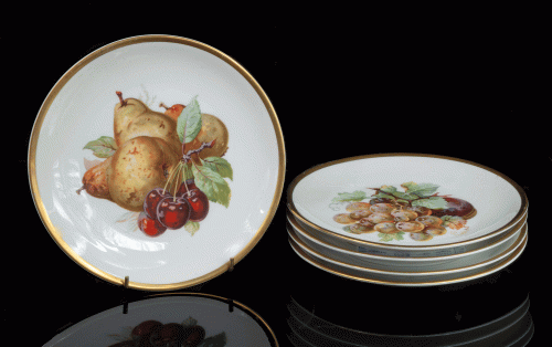 Fruit serving set
, Carl Tielsch, Stary Zdrój, Poland, 1925, antique Warsaw, antique porcelain, old porcelain, Galeria Żak, art, antiques